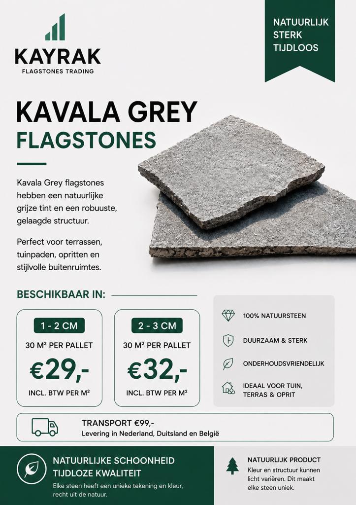 Flagstone nieuw pallet, Tuin en Terras, Ophalen of Verzenden, Zo goed als nieuw, Overige typen