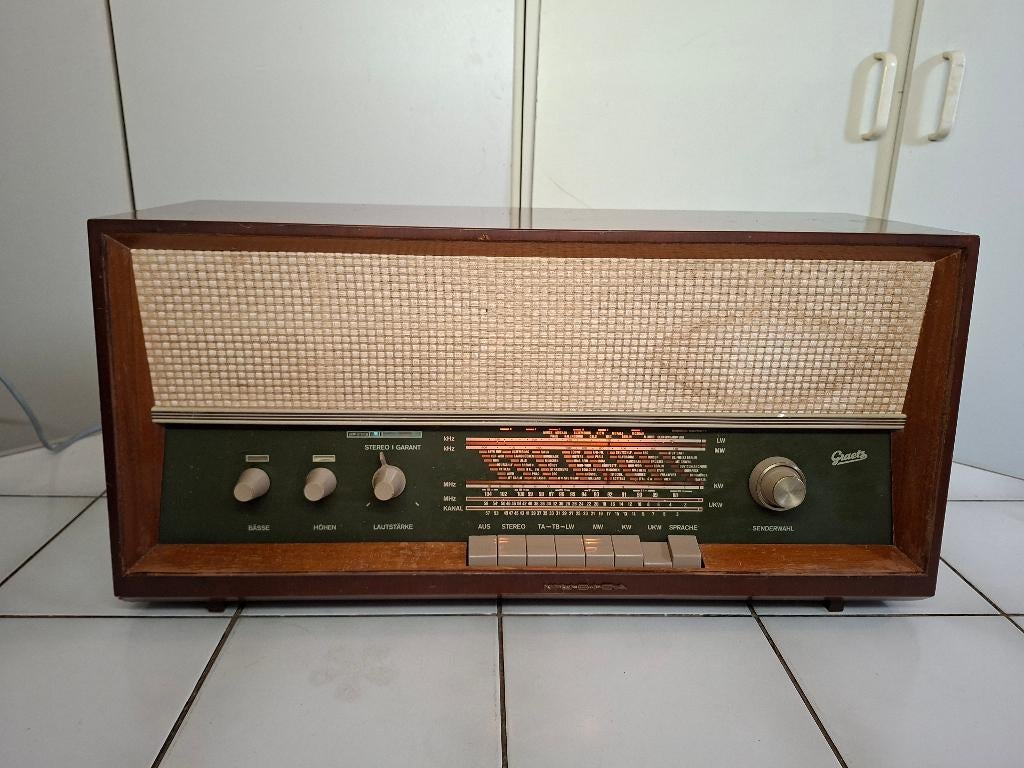 Graetz Musica 1316 L StereoGrossSuper Buizenradio nieuwstaat, Antiek en Kunst, Ophalen