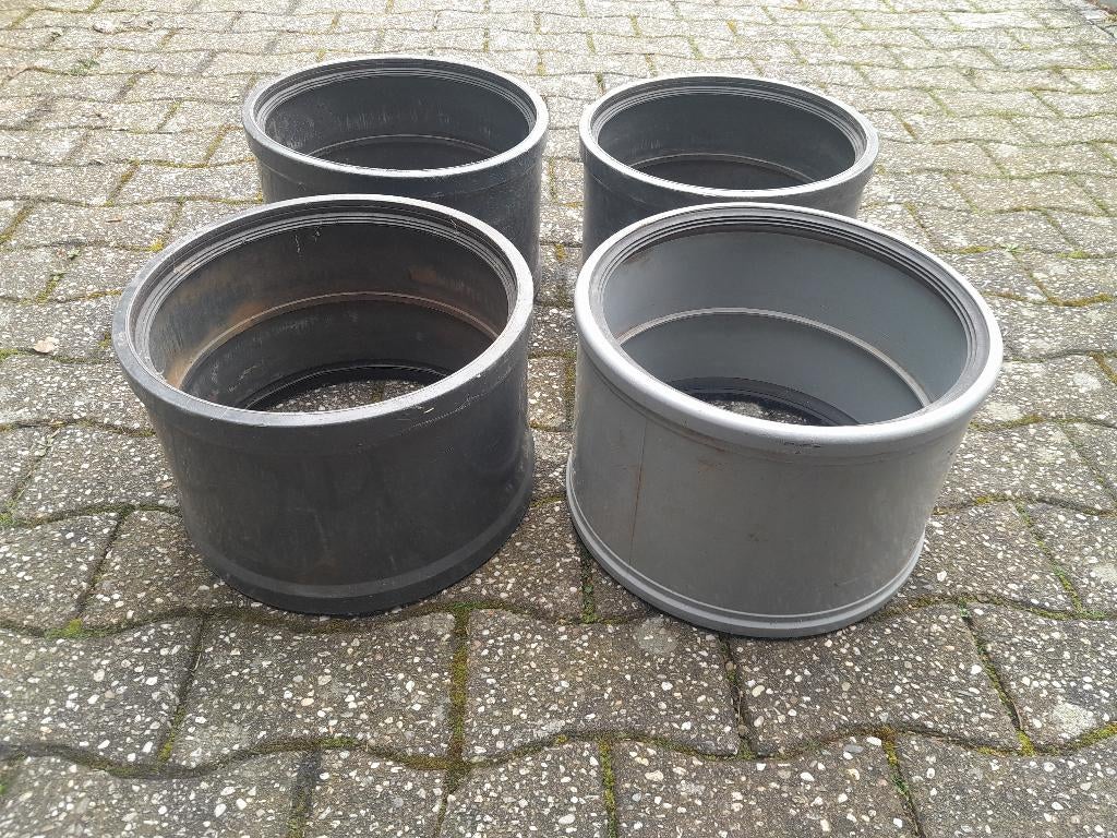 Te koop gebruikte 4x pvc moffen met rubber manchet 315mm, Gebruikt, Pvc, Overige typen, Ophalen of Verzenden