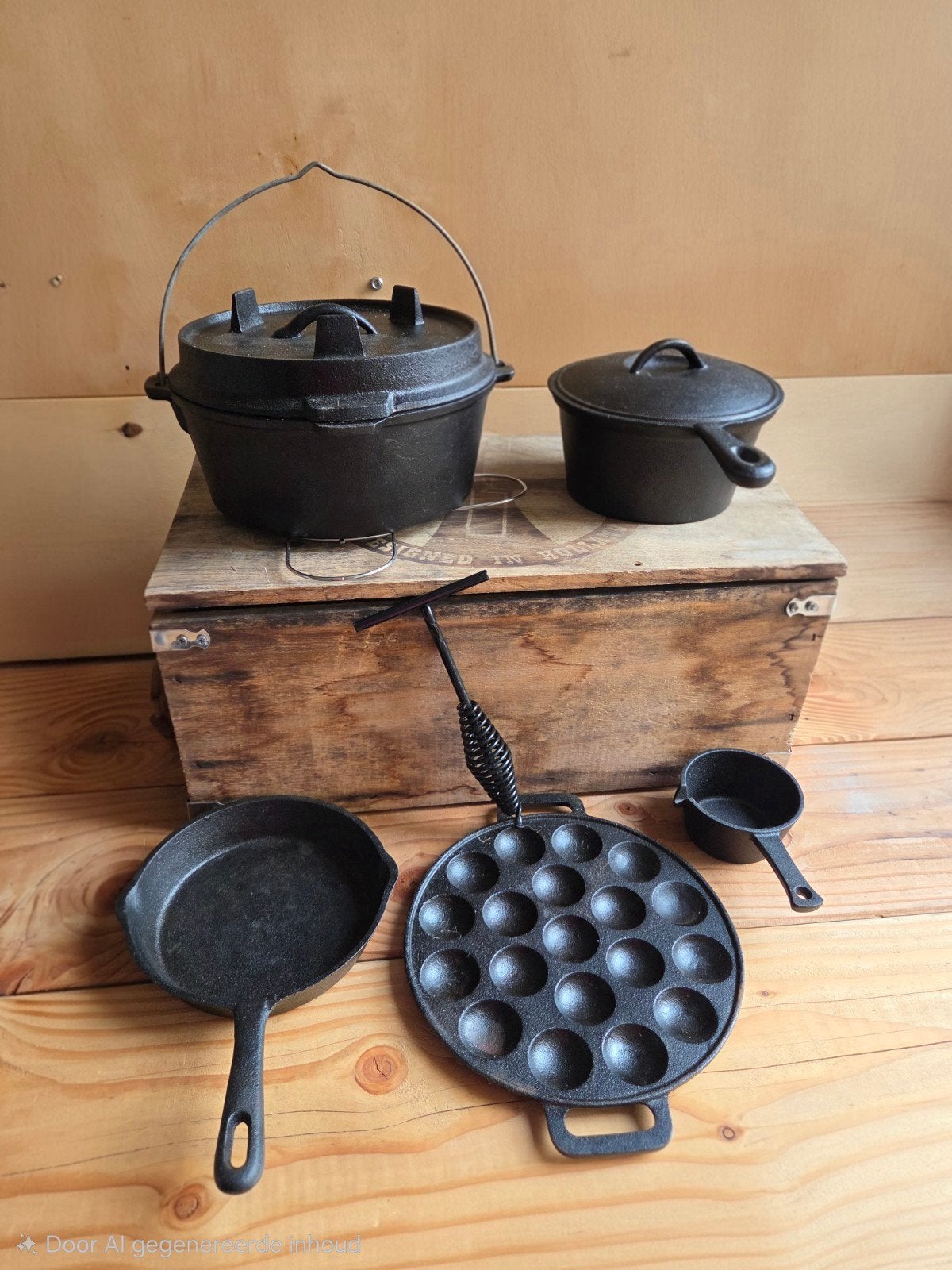 The Windmill gietijzeren set, Huis en Inrichting, Keuken | Potten en Pannen, Met handvatten, Ophalen, Nieuw, Gietijzer