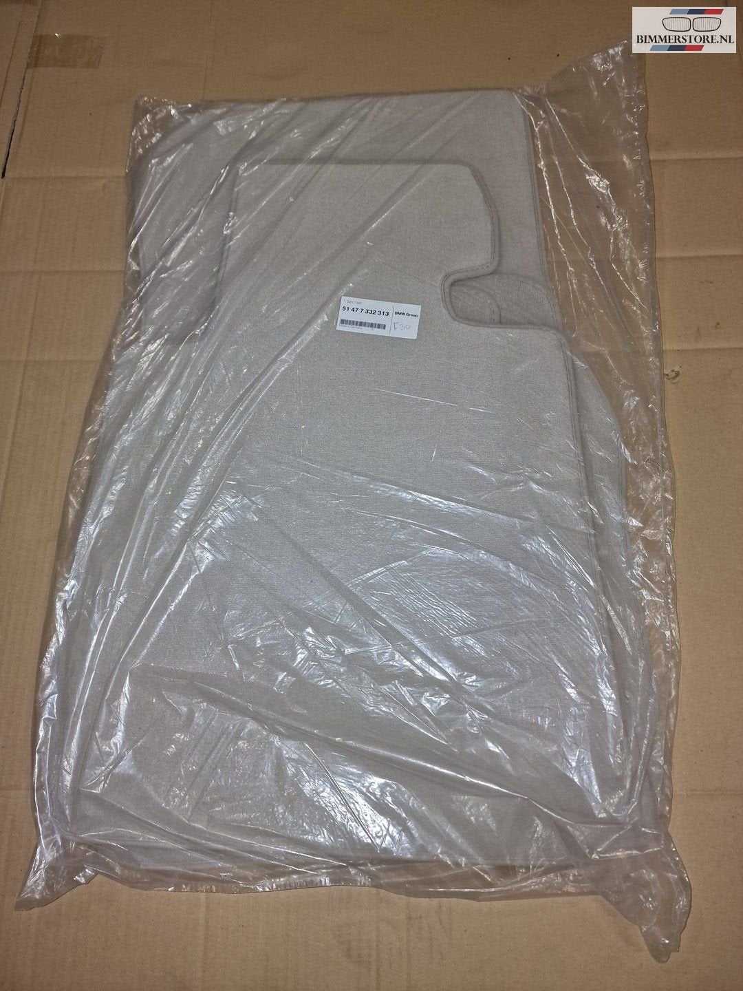 Automatten set 4-delig 51477332313 grijs beige BMW F30 origi, -, -, Nieuw, Ophalen of Verzenden