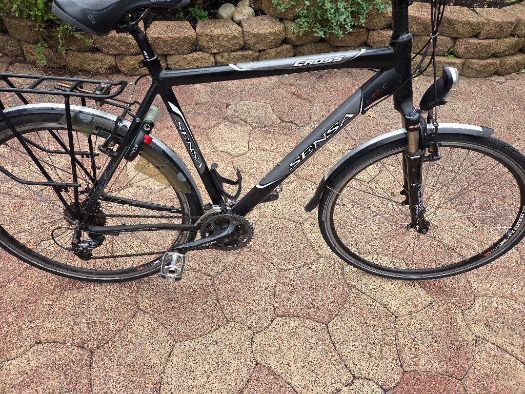 Herenfiets sensa cross, 28 inch, Gebruikt, Vering, Velgrem