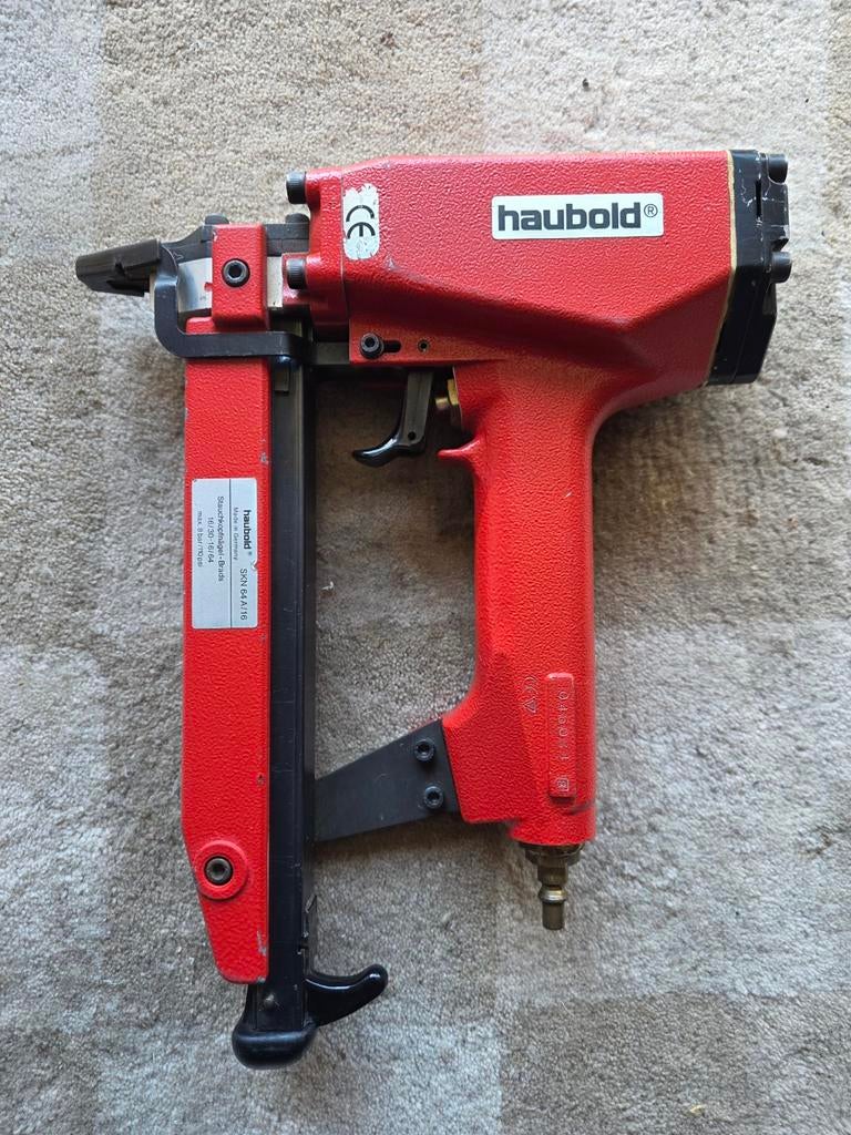Haubold tacker / nietpistool - Made in Germany, Gebruikt, Ophalen of Verzenden, Haubold, Postfach 1260, 71688 Remseck, Duitsland