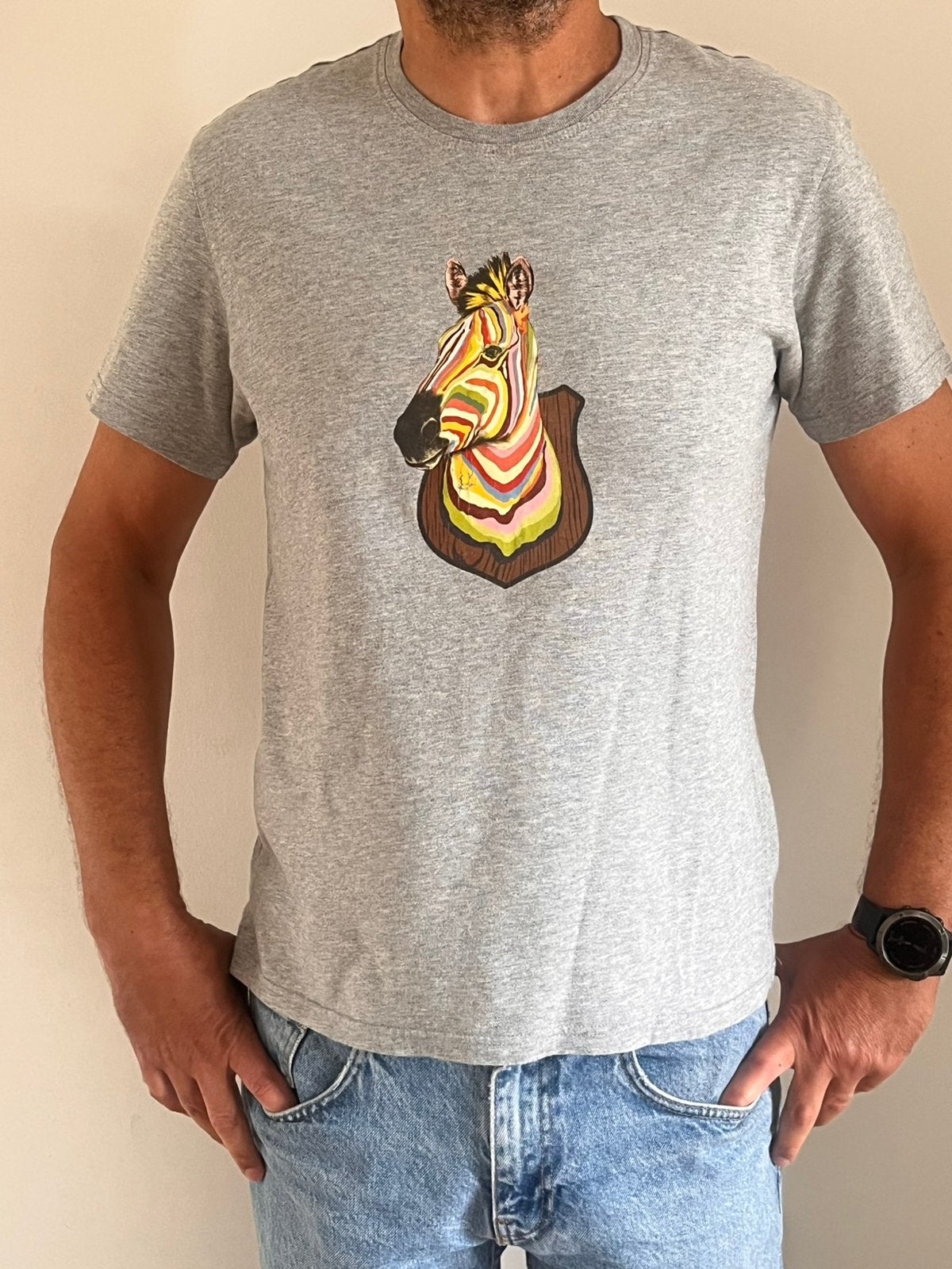 Paul Smith t-shirt maat M, Kleding | Heren, Ophalen of Verzenden, Gedragen, Maat 48/50 (M), Grijs