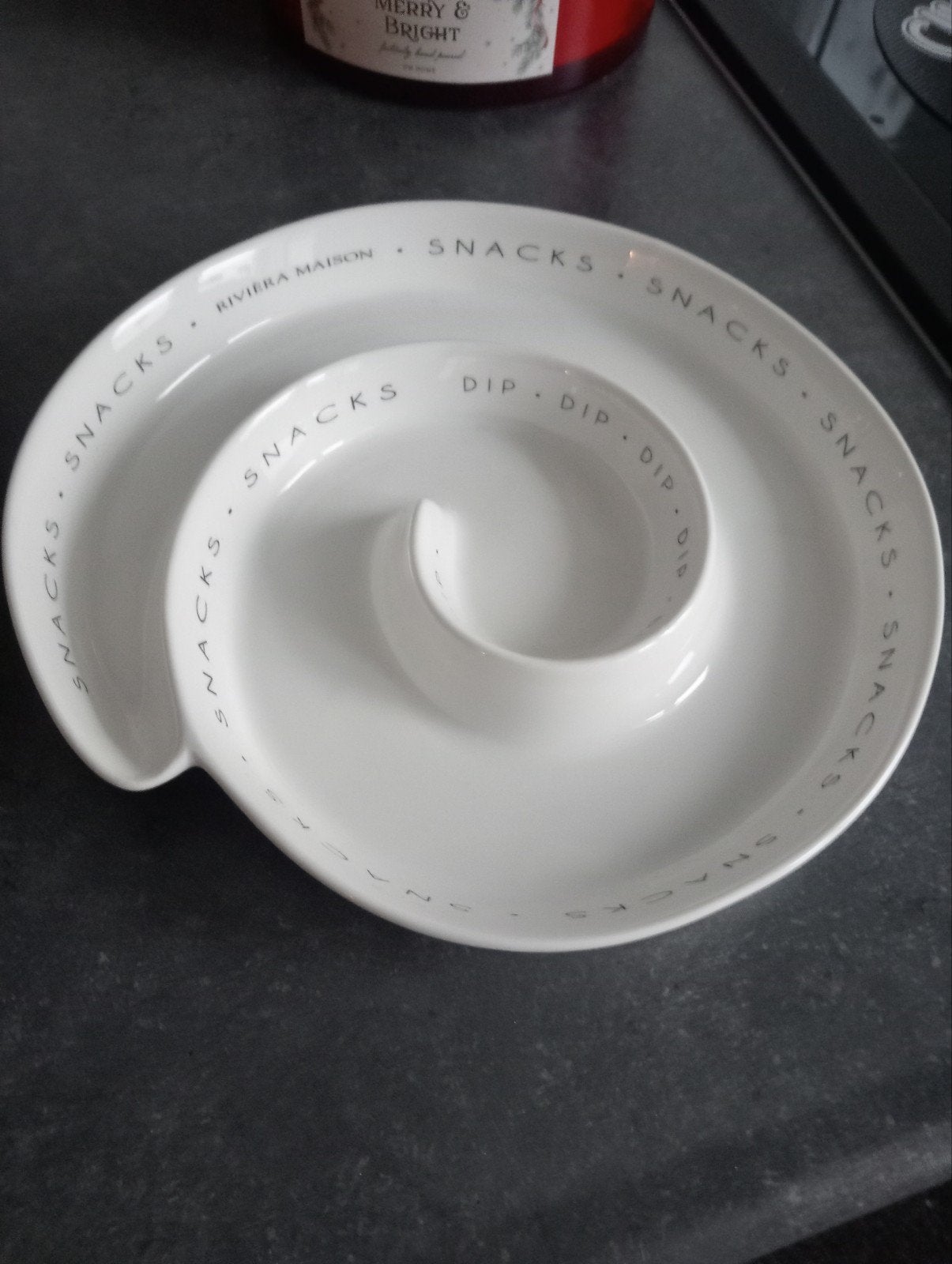 Riviera Maison snackplate, Huis en Inrichting, Keuken | Servies, Ophalen of Verzenden, Zo goed als nieuw