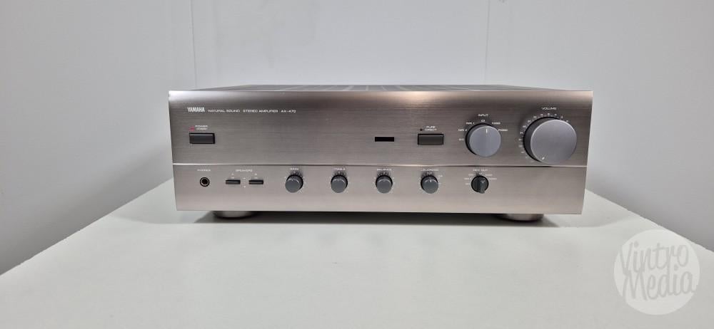 Yamaha AX-470 Versterker | Stereo | Phono | 12 Mnd Garantie, Ophalen of Verzenden, 60 tot 120 watt, Stereo, Refurbished