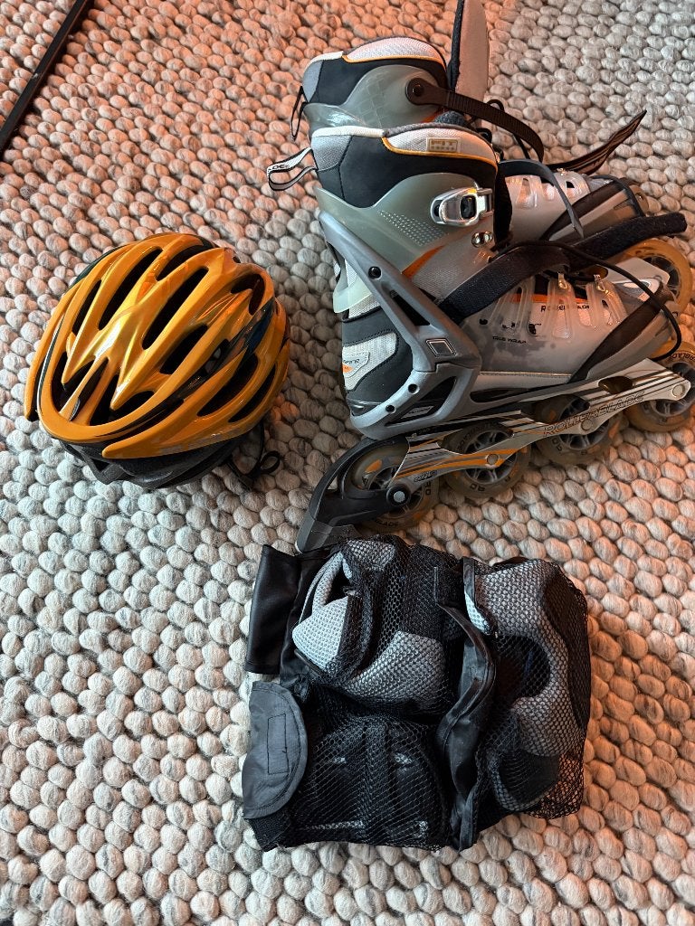 Skeelers Rollerblade Crossfire 90-XD maat 45, Overige merken, Gebruikt, Heren, Ophalen of Verzenden