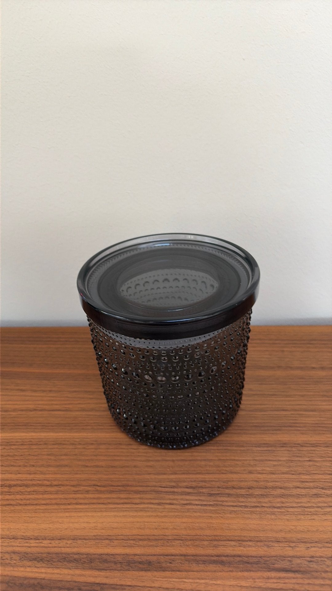 Iittala Kastehelmi grijs glaze voorraadpot, Ophalen of Verzenden, Zo goed als nieuw