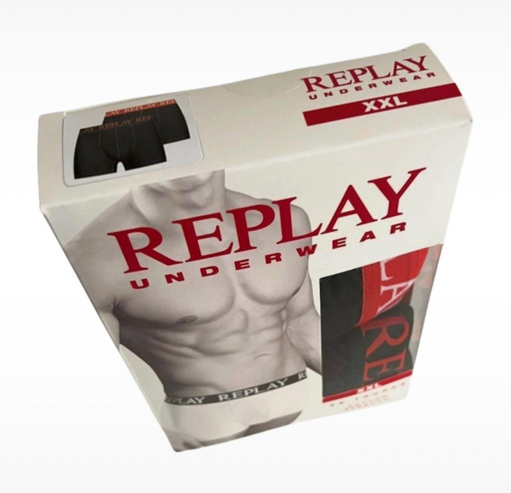 Replay heren boxershort 2-pack – maat XXL, Kleding | Heren, Ondergoed, Boxer, Zwart, Ophalen of Verzenden