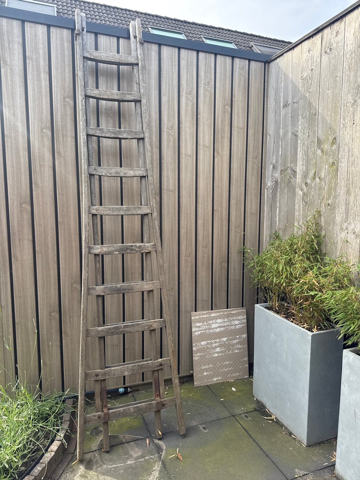 Brocante decoratie ladder - Houten ladder, Ophalen