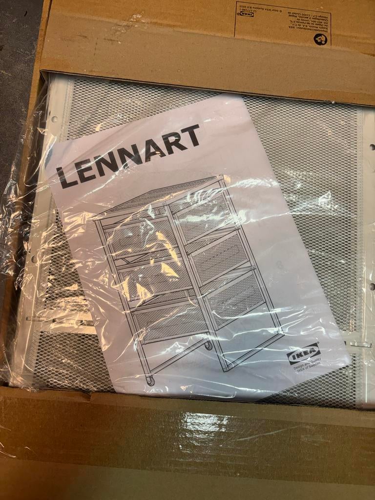 IKEA LENNART Ladekast - Nieuw in doos, Minder dan 50 cm, Ophalen of Verzenden, Zo goed als nieuw, 3 of 4 laden