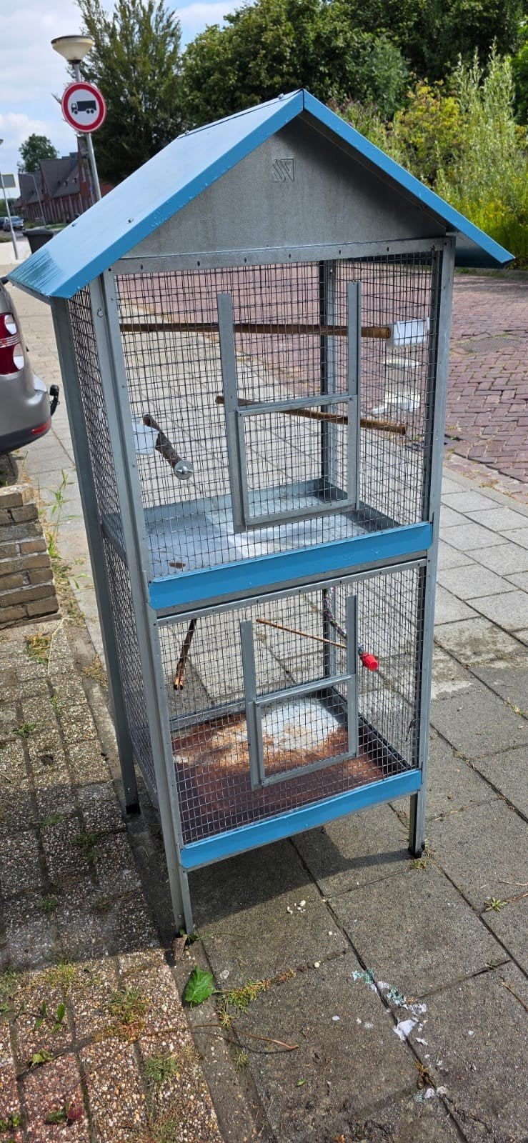 Voliere / vogelkooi, Dieren en Toebehoren, Vogels | Hokken en Kooien, Ophalen, Metaal, Volière