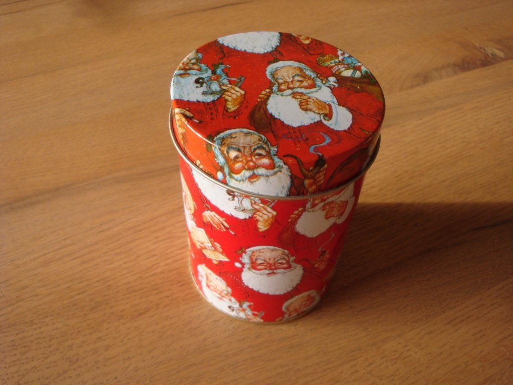 Blik Kerstman Kerst, Ophalen of Verzenden, Zo goed als nieuw