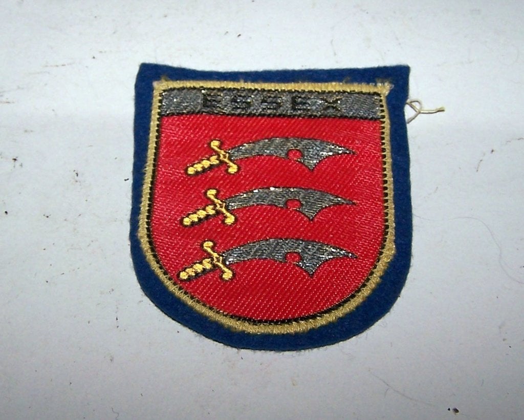 Vintage Essex Embleem - Militair Verzamelobject., Ophalen of Verzenden, Overige soorten, Engeland, Embleem of Badge