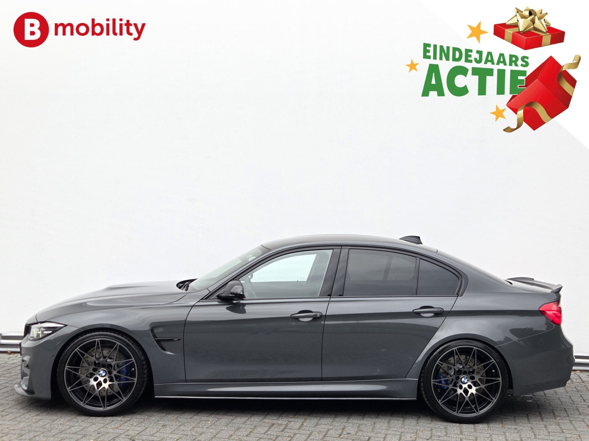 BMW 3 Serie M3 Competition DCTA M-Drivers Package 'Grigio Te, Auto's, Automaat, Verwarmde buitenspiegels, Achterwielaandrijving