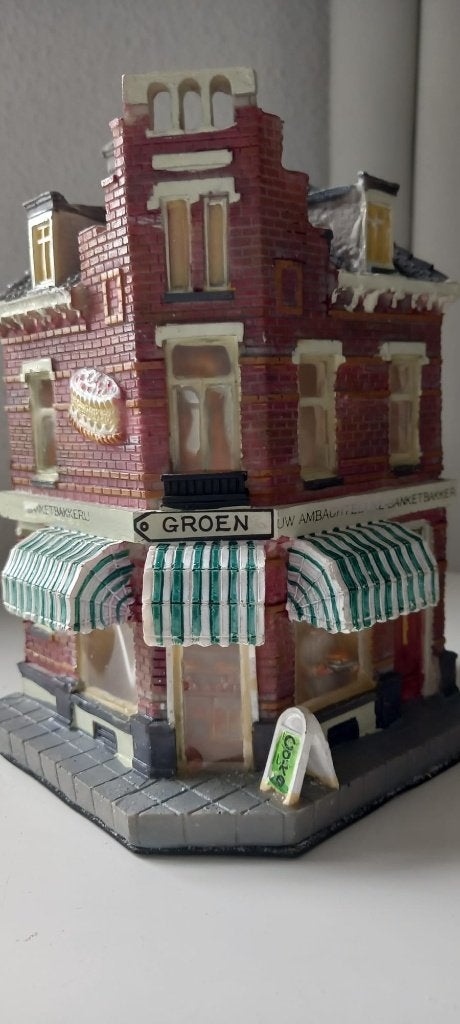 Kersthuisje Bakkerij Groen van Intratuin, Ophalen of Verzenden, Zo goed als nieuw