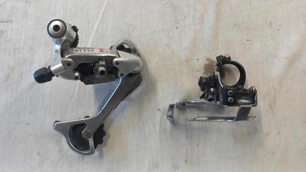 Derailleurset Shimano Nexave 3x7, Fietsen en Brommers, Ophalen of Verzenden, Gebruikt, Meer dan 20 versnellingen, Overige merken