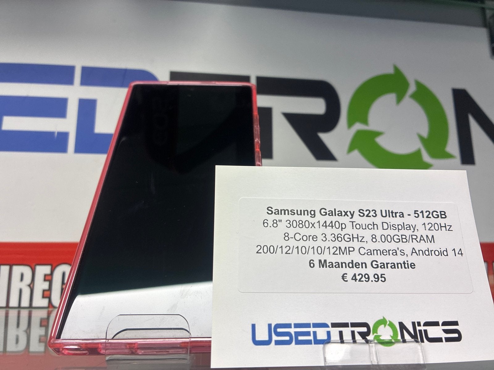 Samsung Galaxy S23 Ultra 512GB - Zo goed als nieuw, Touchscreen, Zo goed als nieuw, Zonder abonnement, 10 megapixel of meer