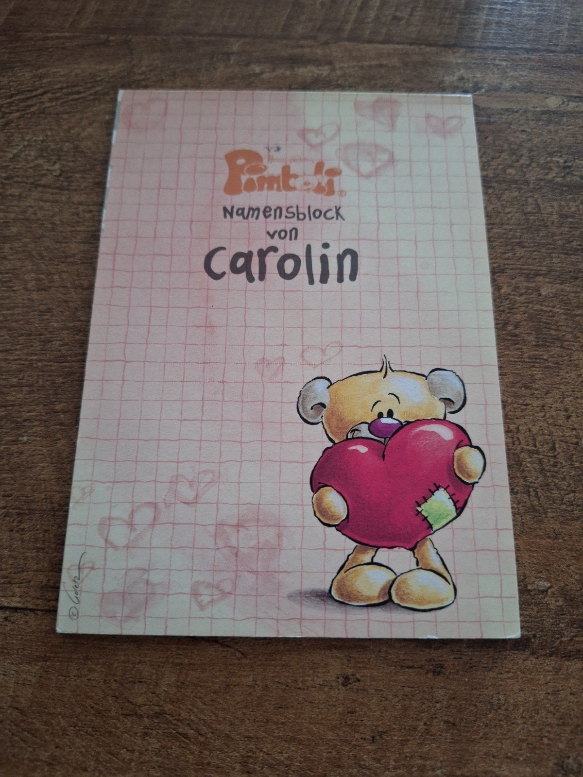 Diddl-Pimboli naamblokje Generatie 1 - Carolin, Verzamelen, Ophalen of Verzenden