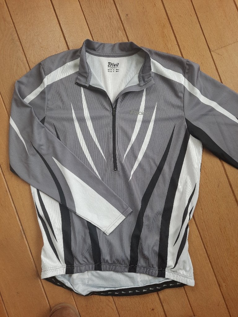 CRIVIT heren fietsshirt wit grijs zwart maat XL - nieuw -, Ophalen of Verzenden, Nieuw, Kleding