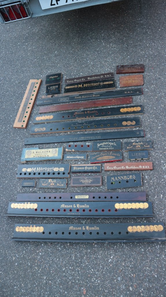 merken logo's van harmonium, orgels. piano's, Ophalen of Verzenden, Overige typen
