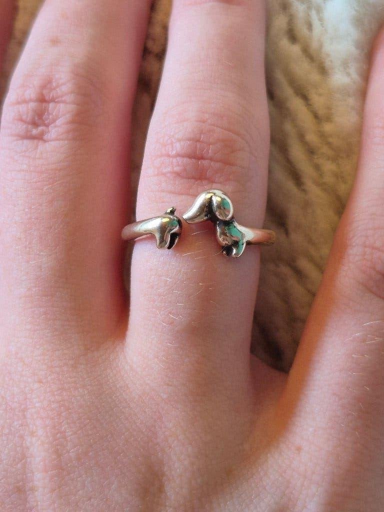 Ring tekkel hond 16-17, Nieuw, Ophalen of Verzenden, Kleiner dan 17, Dame