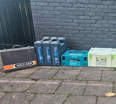 Festool, koffer, Bosch koffers Holzher, Ophalen of Verzenden, Gebruikt