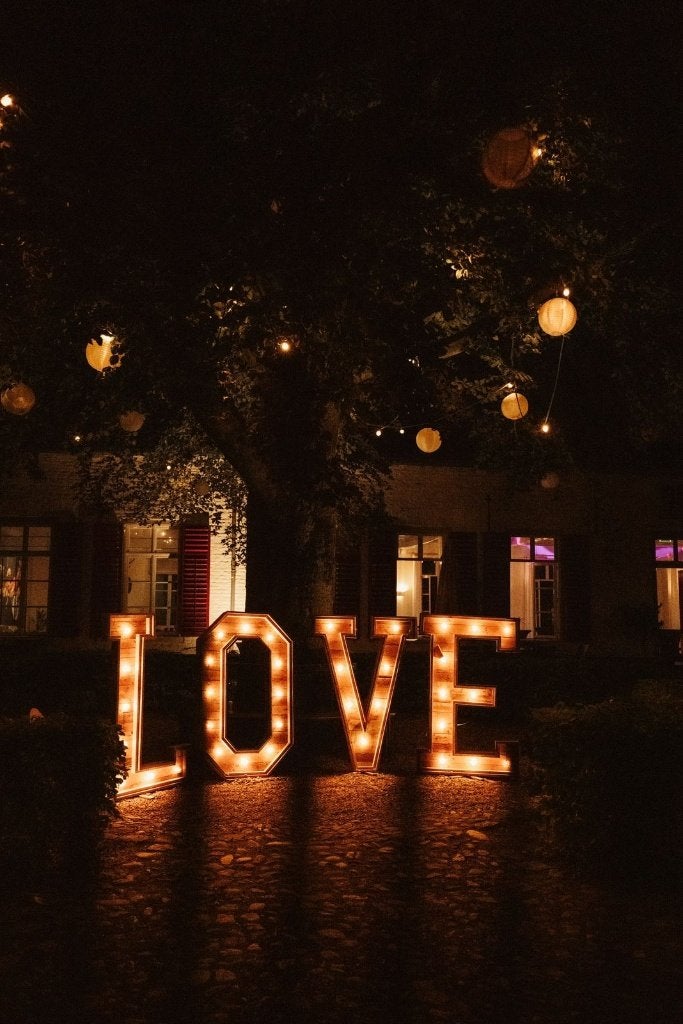 Lichtletters LOVE (140) te huur, Ophalen, Gebruikt, Geboorte of Huwelijk