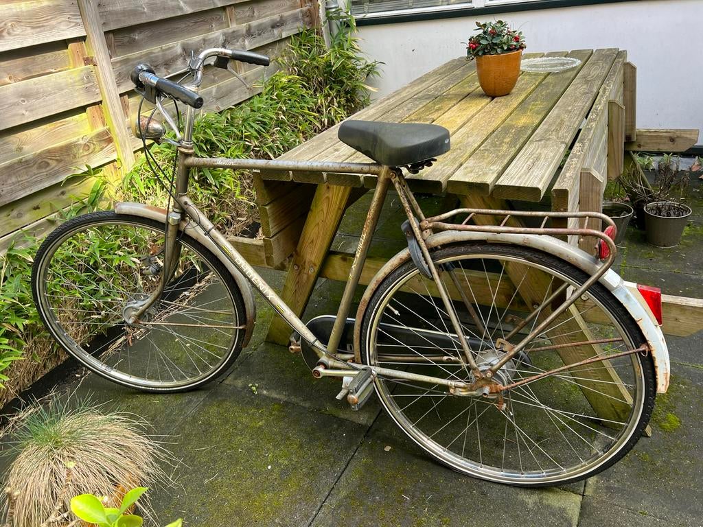 Vintage Herenfiets met patina, project, Ophalen, Gebruikt, Overige merken, Versnellingen