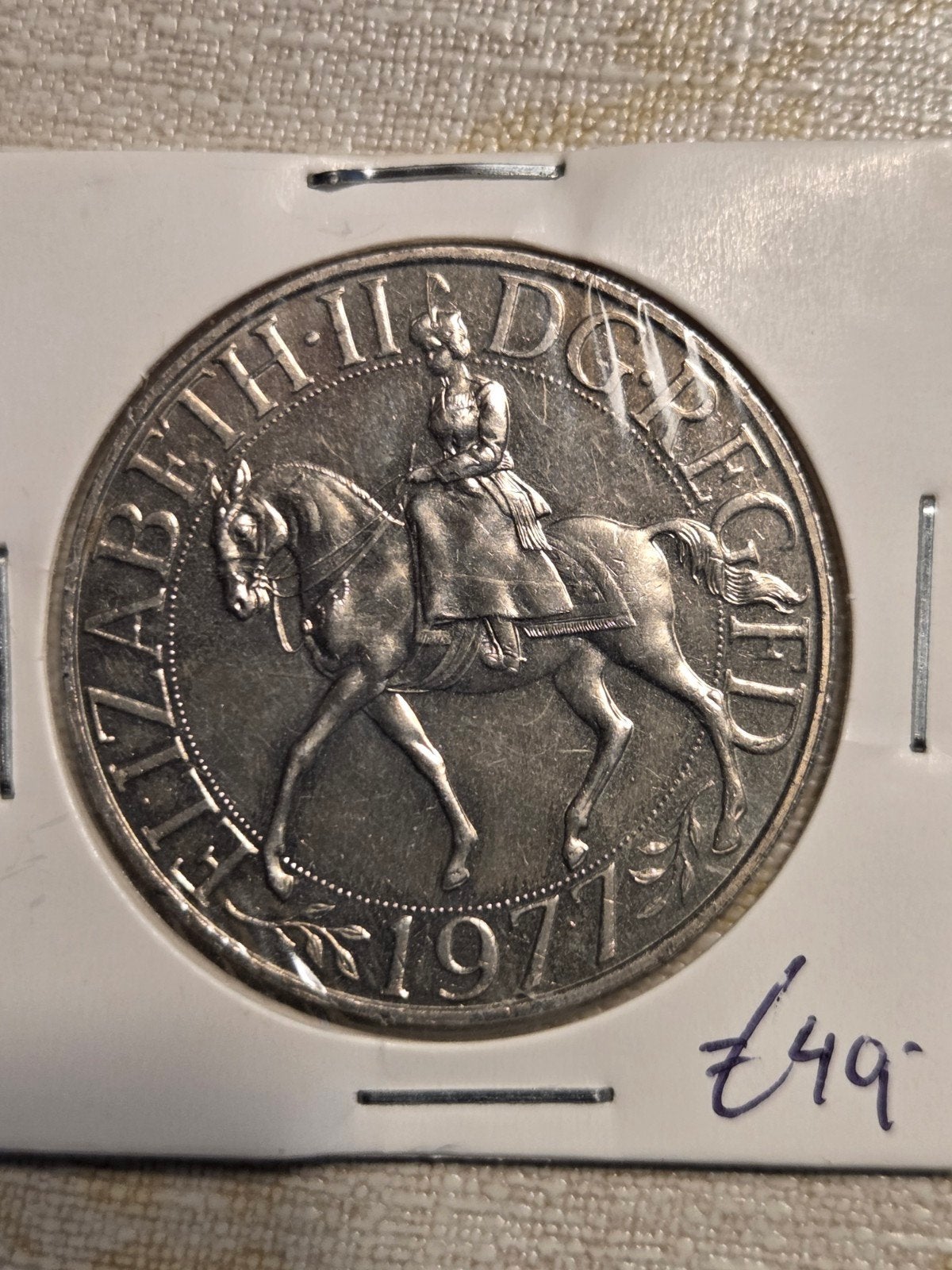 zilveren Munt Elizabeth II 1977 - Jubilee, Ophalen of Verzenden, Losse munt, Zilver