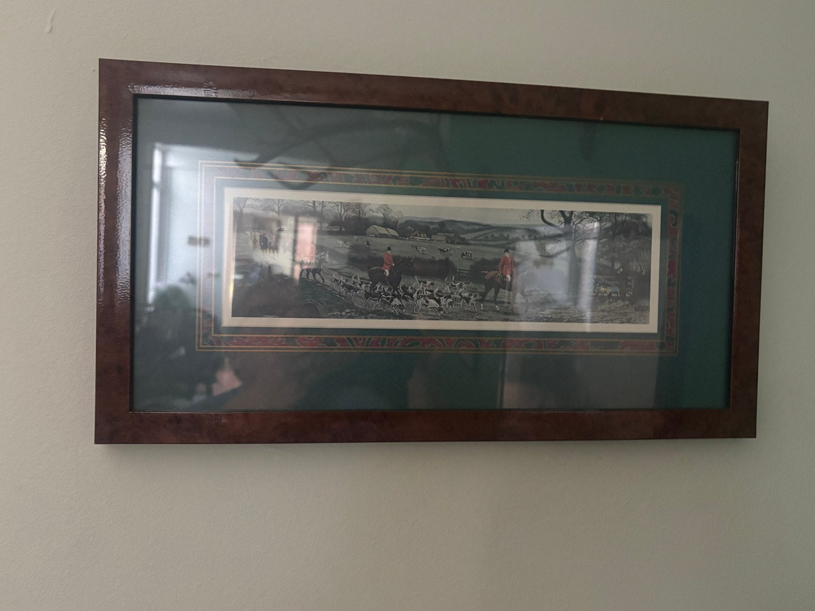 Ingelijste replica van jachttaferelen, Antiek en Kunst, Ophalen