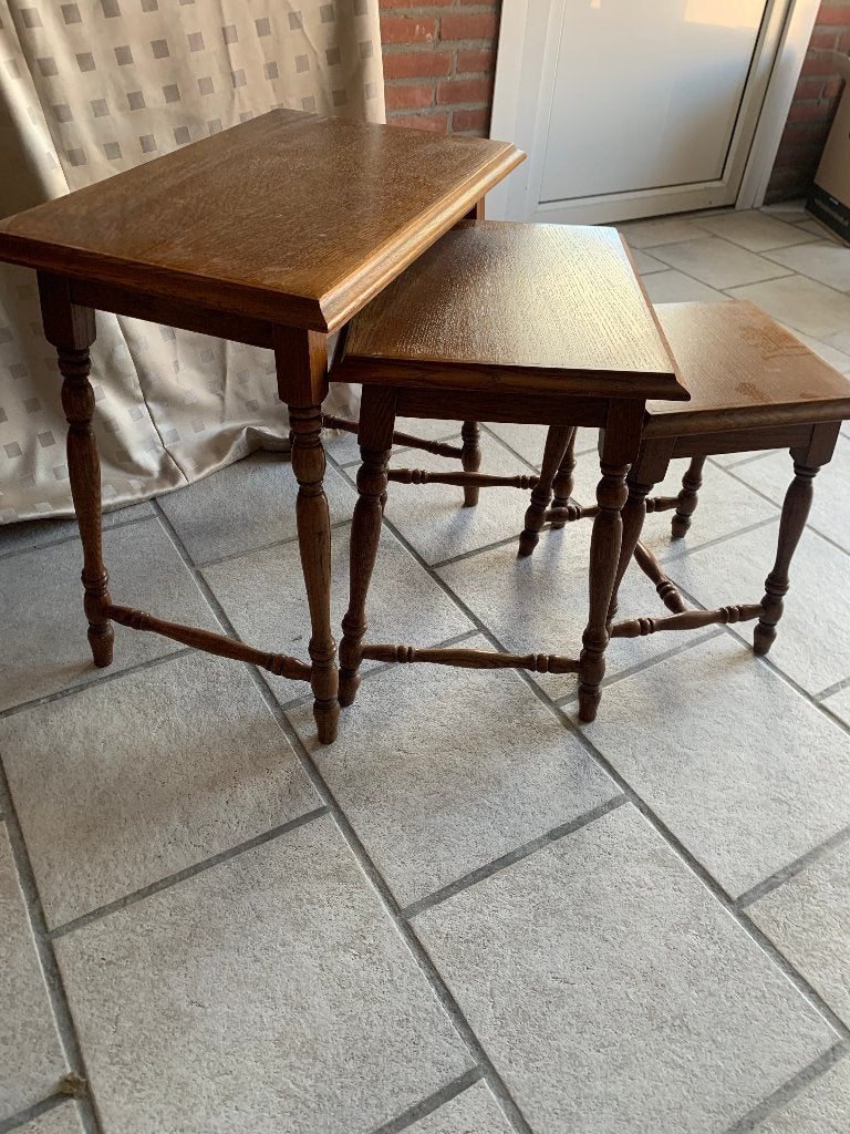 Vintage tafeltjes (set van drie), Ophalen of Verzenden