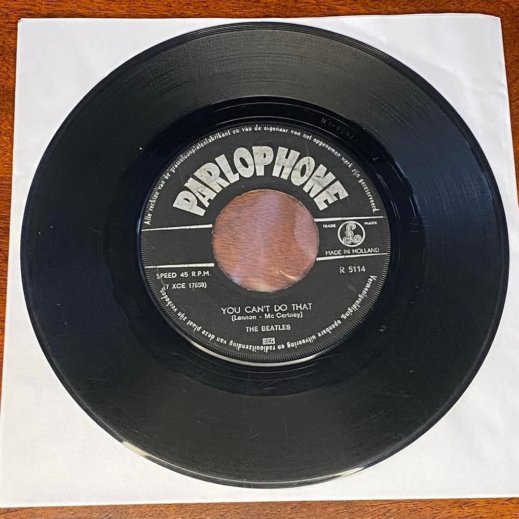 The Beatles - Can't Buy Me Love / You Can't Do That Single, Cd's en Dvd's, Vinyl Singles, Gebruikt, Originele persing, 7 inch