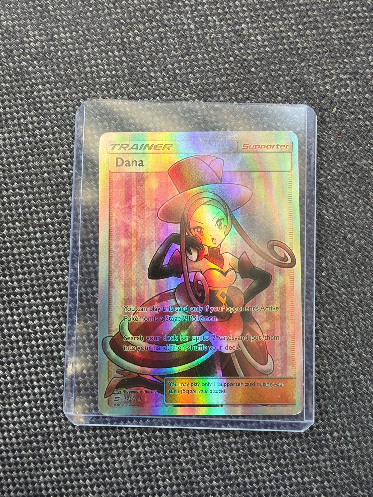 Pokemon TCG Dana Full Art Trainer Kaart 133/181, Ophalen of Verzenden, Zo goed als nieuw, Losse kaart, Foil