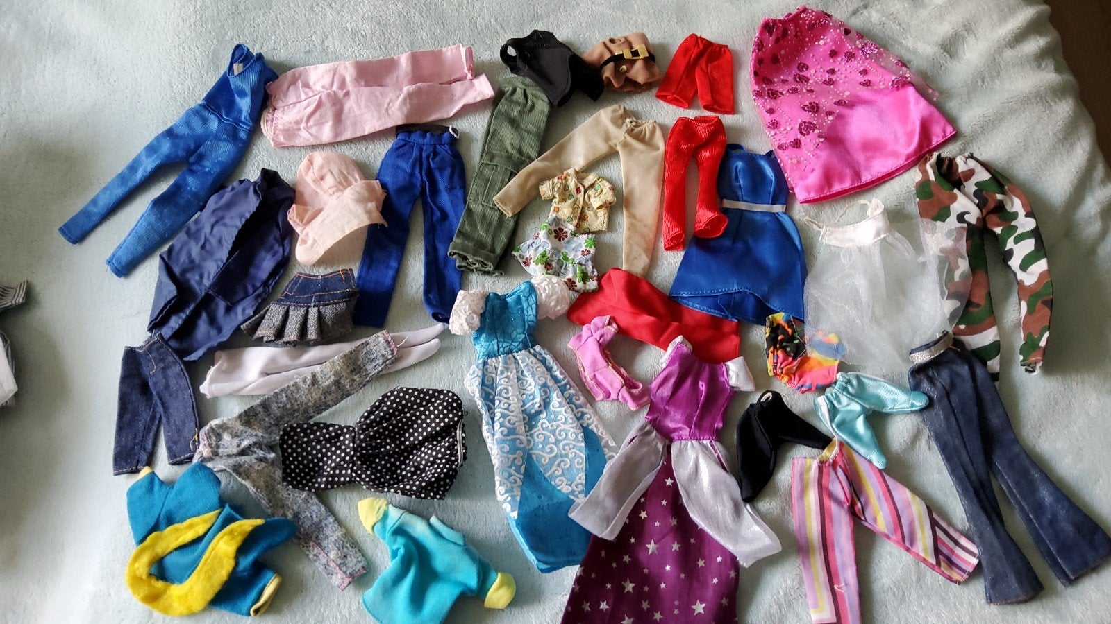 Vintage Barbie Tienerpop outfit kleding broek rok jurk., Ophalen of Verzenden, Zo goed als nieuw, Fashion Doll