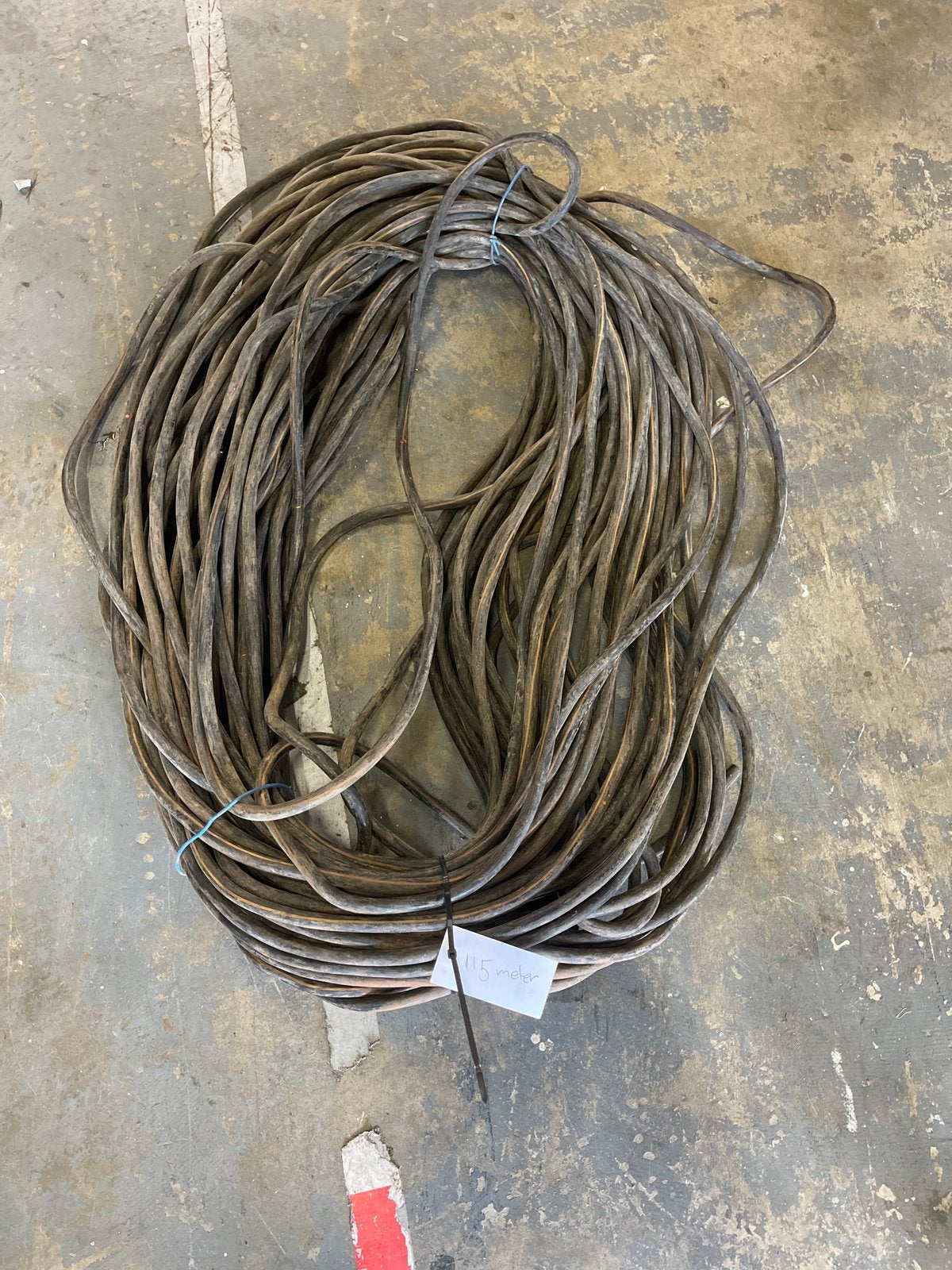 115 meter stroomkabel 4-aderig, Doe-het-zelf en Verbouw, Elektra en Kabels, Ophalen of Verzenden, Gebruikt, Kabel of Snoer