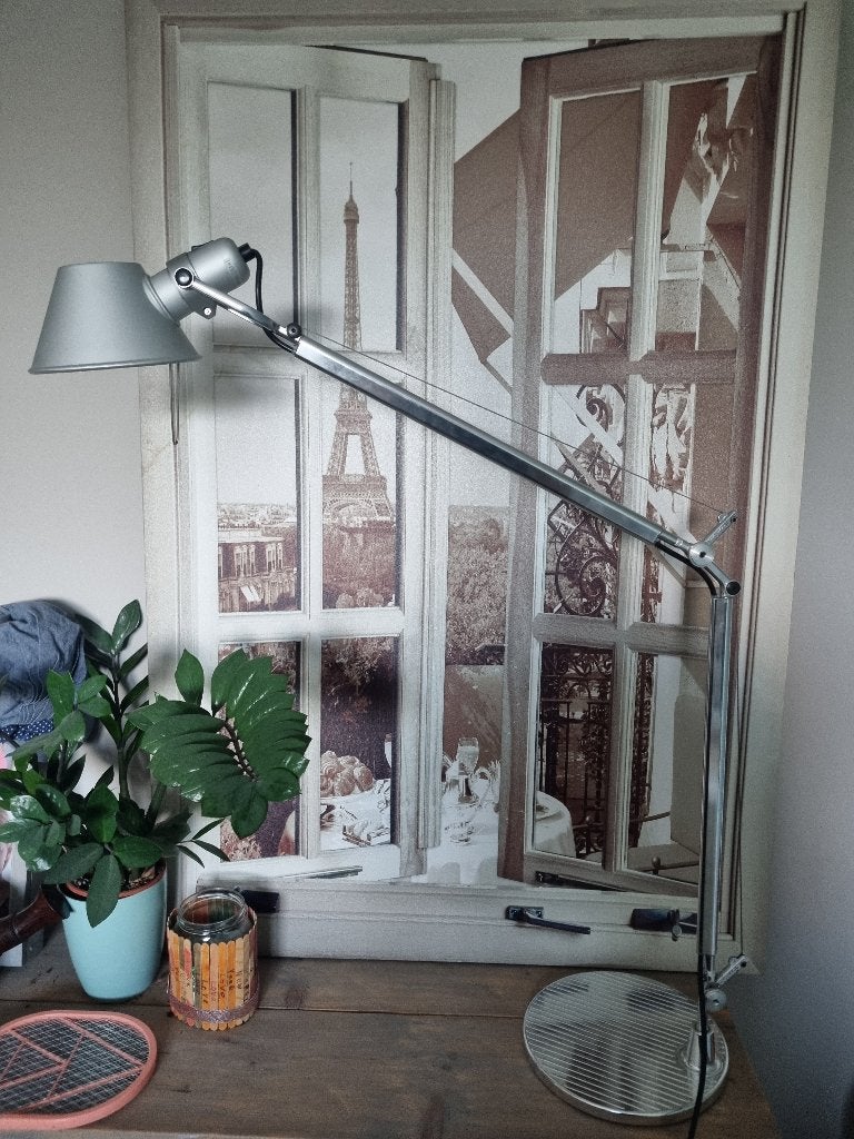 Artemide tolomeo, Ophalen, Bureaulamp, Zo goed als nieuw, Metaal