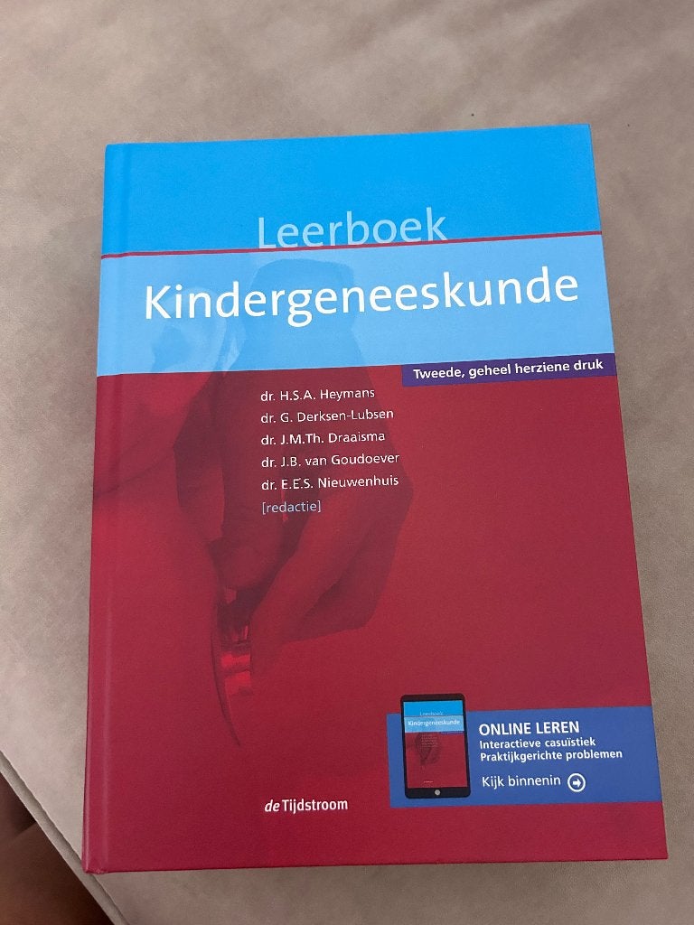 Leerboek Kindergeneeskunde, Diverse auteurs, Zo goed als nieuw, Beta, HBO