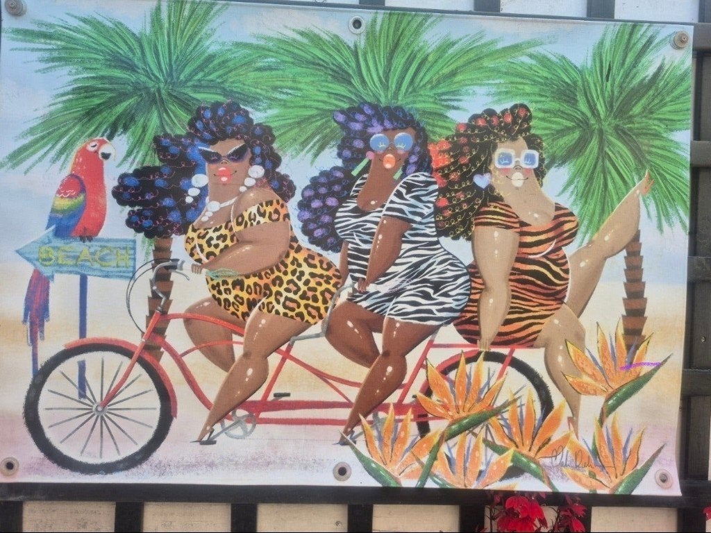 Superleuke tuinposter 70x100, Ophalen of Verzenden, Zo goed als nieuw