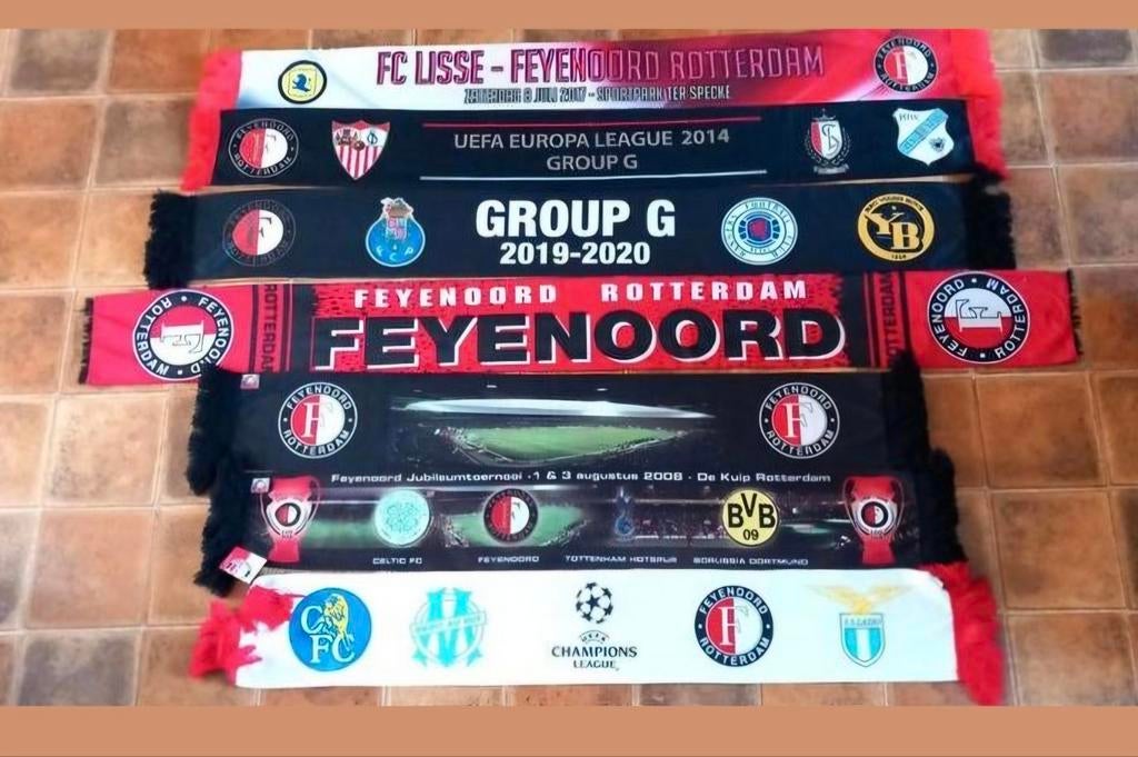 Diverse Feyenoord sjaals, Verzamelen, Sportartikelen en Voetbal, Verzenden, Nieuw, Feyenoord, Vaantje of Sjaal