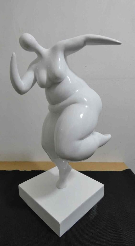 Sculptuur van een danseres - dikke dame groot model [1130], Ophalen