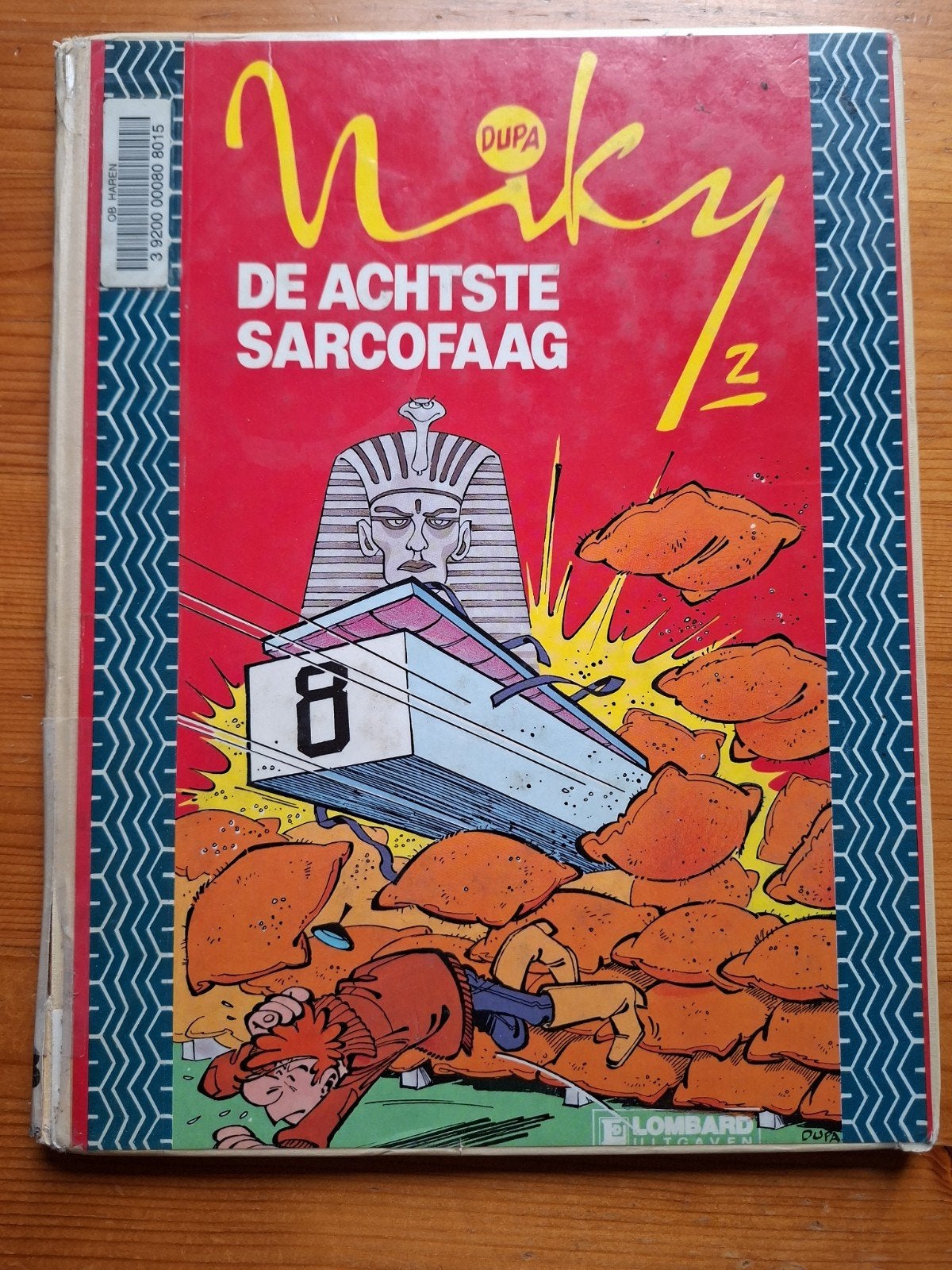 Niky De Achtste Sarcofaag - Stripboek, Eén stripboek, Ophalen of Verzenden, Gelezen, Dupa