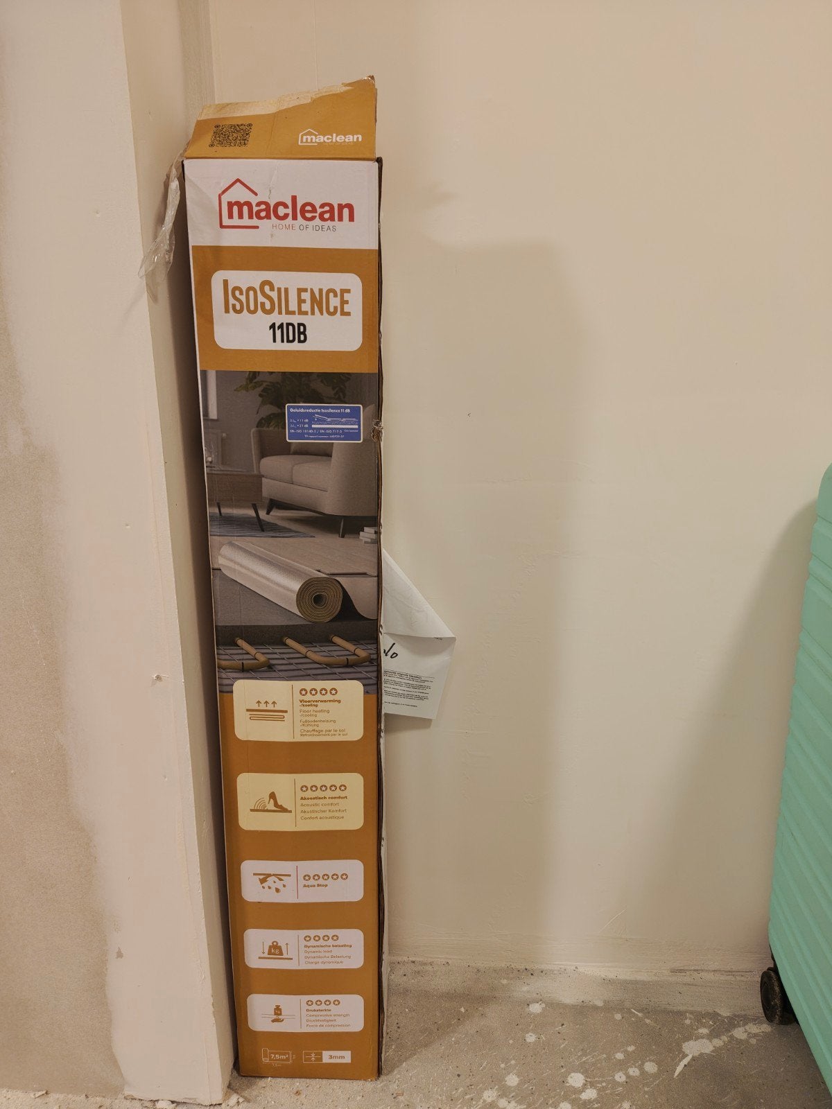 Maclean IsoSilence 11DB isolatie (zo goed als nieuw), Minder dan 4 cm, Overige materialen, Zo goed als nieuw, Vloerisolatie