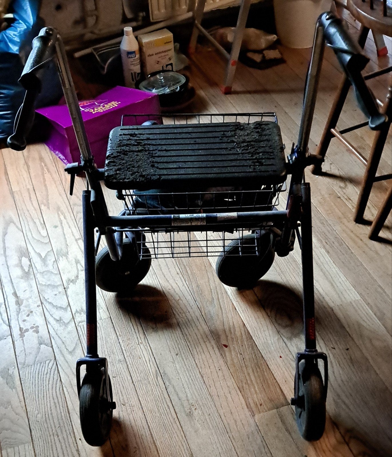 rollator met wat werk, Ophalen of Verzenden, Duwrolstoel