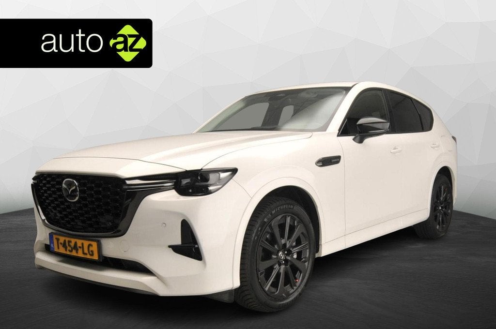 Mazda CX-60 2.5 e-SkyActiv PHEV Homura | Pano | HUD | 360 ca, Auto's, Mazda, Automaat, Gebruikt, 2500 kg, Wit