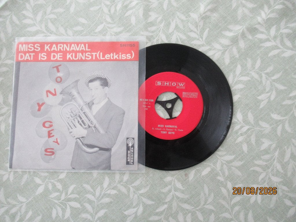 Tony Geys   Miss Karnaval, Cd's en Dvd's, Vinyl Singles, Originele persing, 7 inch, Ophalen of Verzenden, Zo goed als nieuw