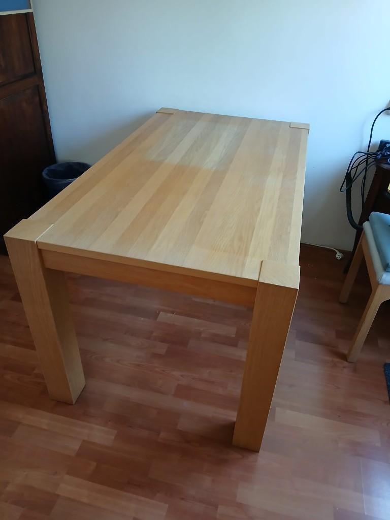 Eettafel 140x80cm, Ophalen, Gebruikt, 100 tot 150 cm, 50 tot 100 cm