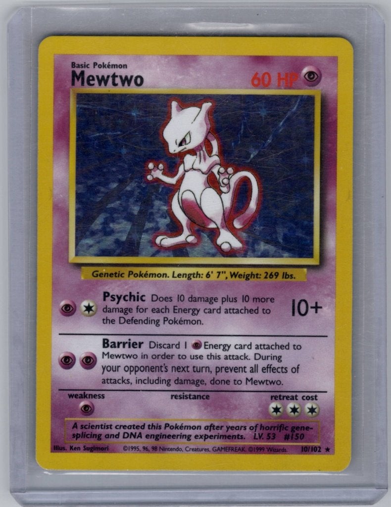 Mewtwo BS10, Ophalen of Verzenden, Gebruikt, Losse kaart, Foil