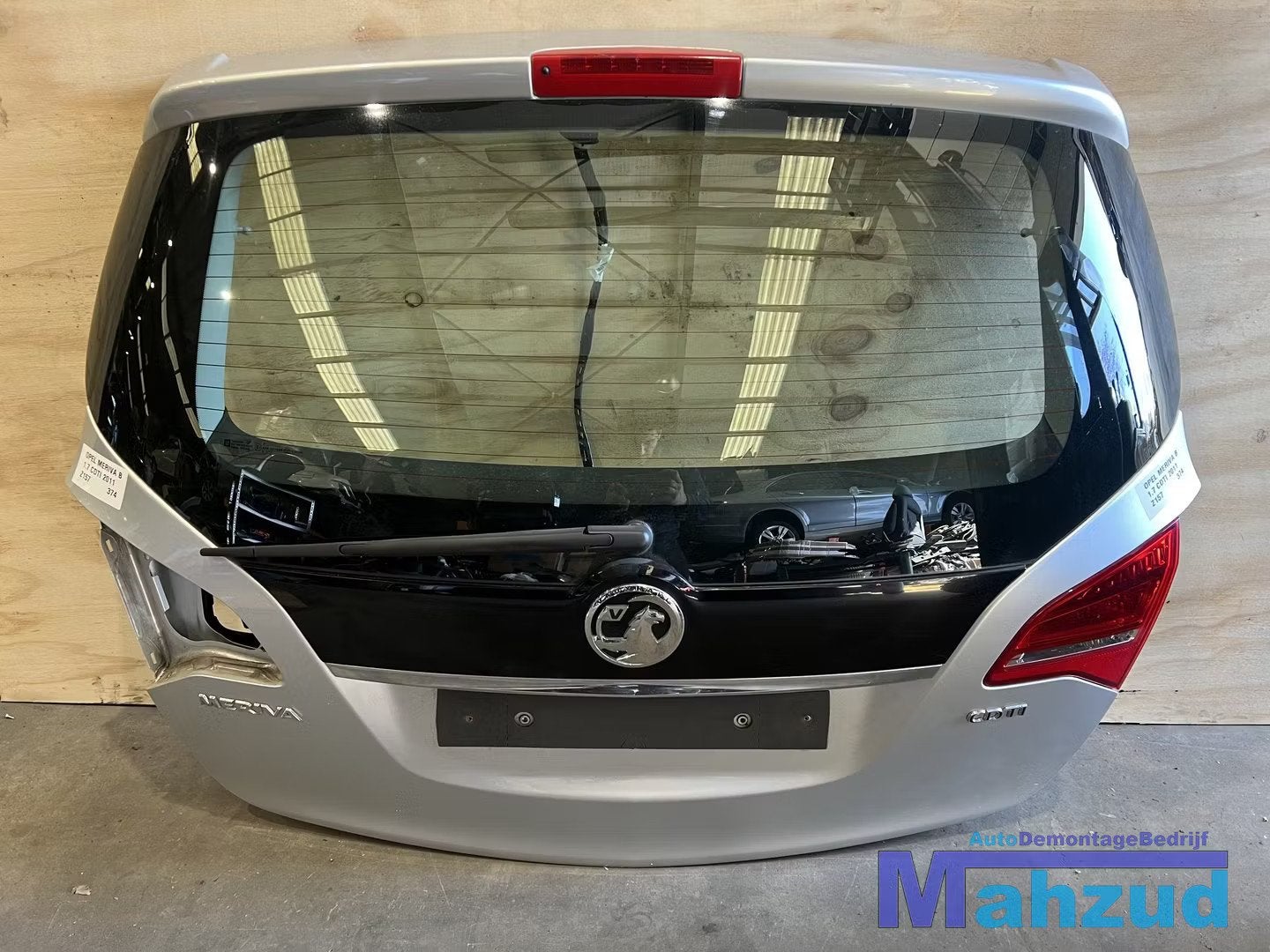 OPEL MERIVA B zilver Z157 achterklep 2010-2017, Gebruikt, Deur, Opel Automobile GmbH, Ophalen of Verzenden