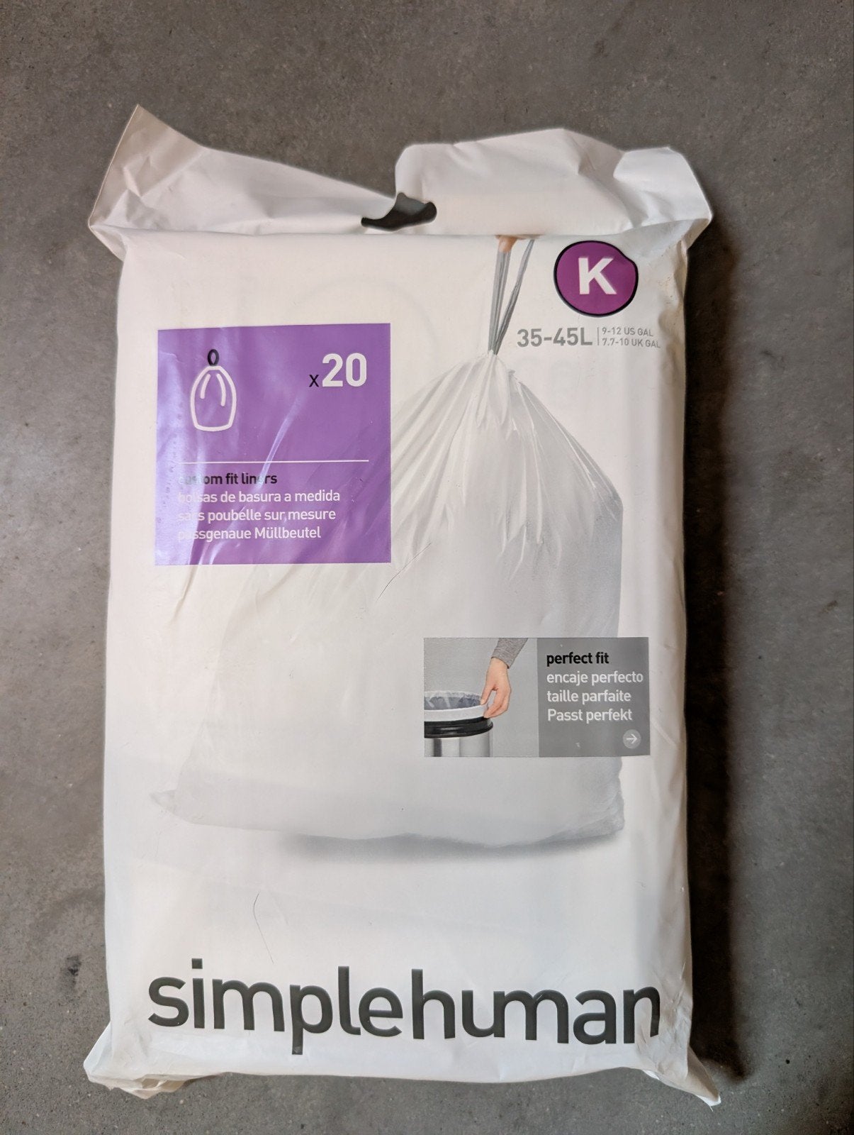 Simplehuman afvalzakken type K - 35-45 liter - 20 stuks, Huis en Inrichting, Ophalen of Verzenden
